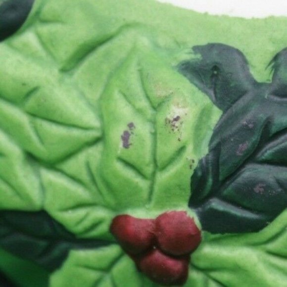 Transfar Intl Corp Ceramic Poinsettia Christmas Holiday Basket - Picture 9 of 9